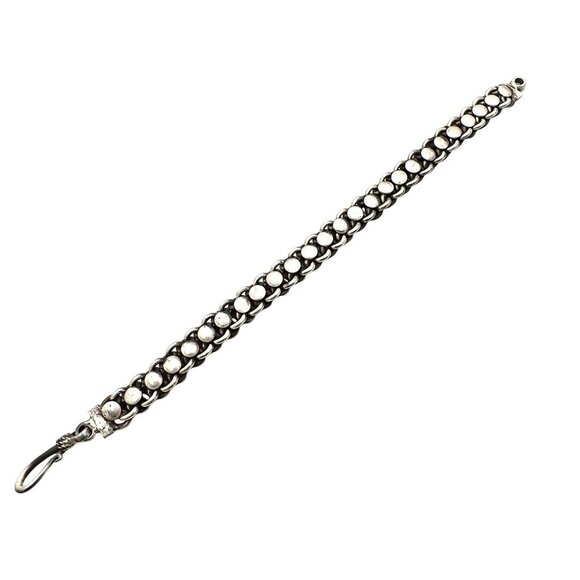Vintage Traditional Indian Sterling Silver Bracelet 34 Grams - Picture 3 of 4